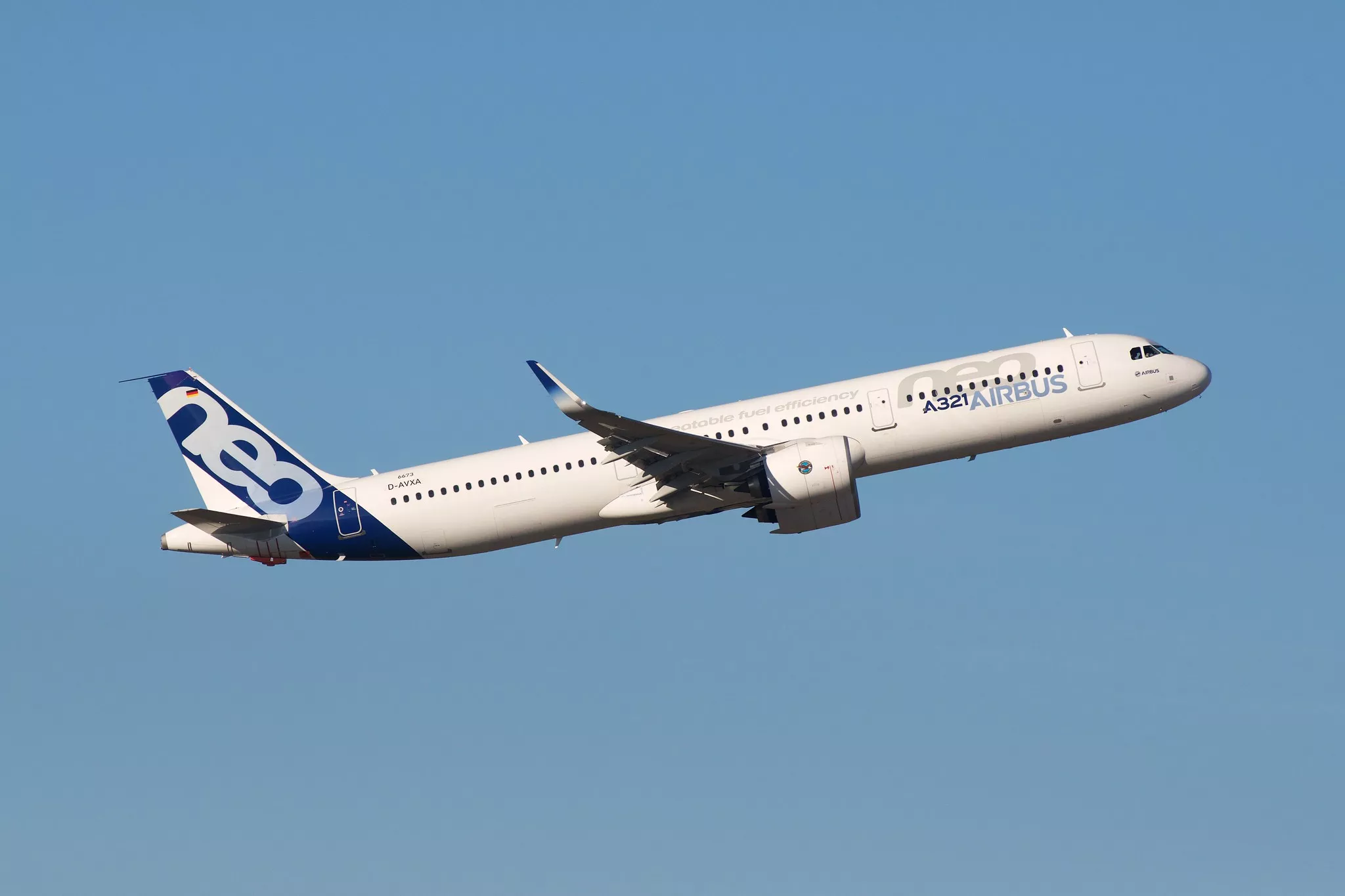 A Airbus A321neo in service