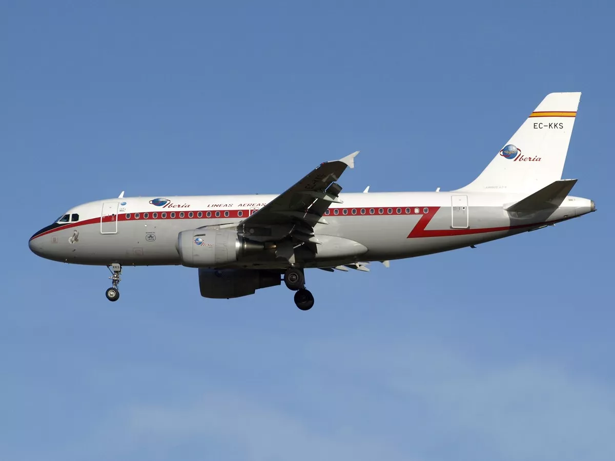 A Airbus A319 in service