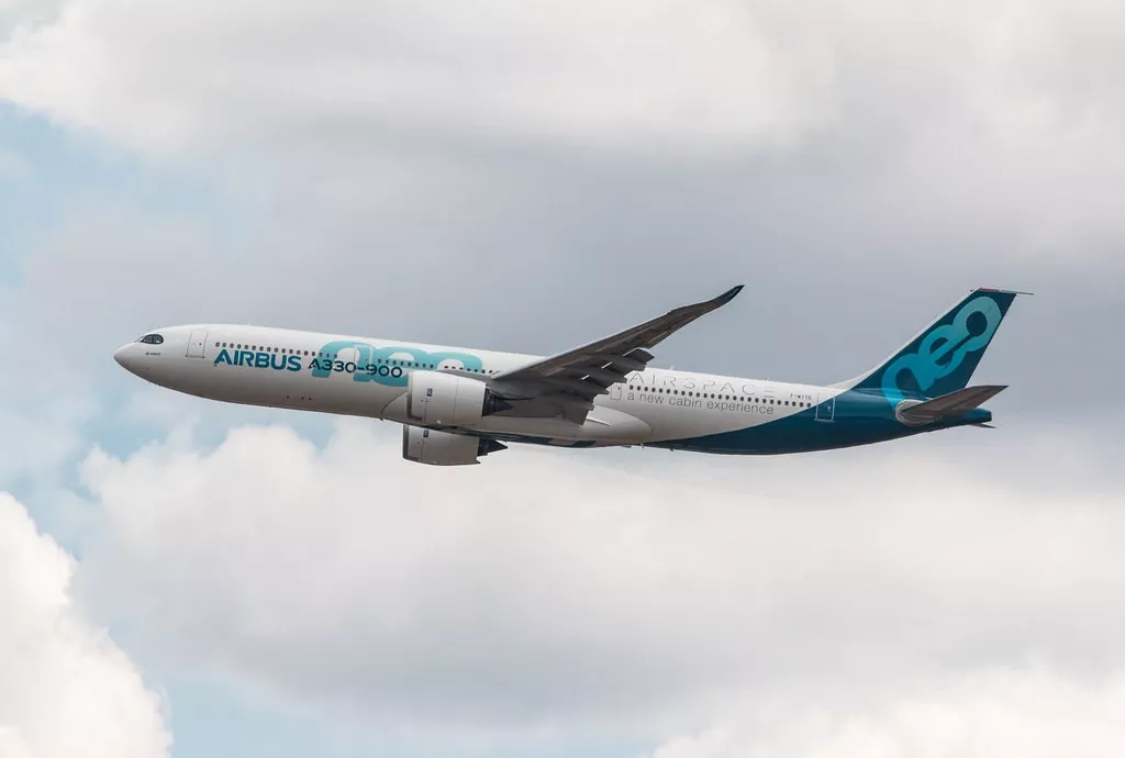 A Airbus A330-900neo in service