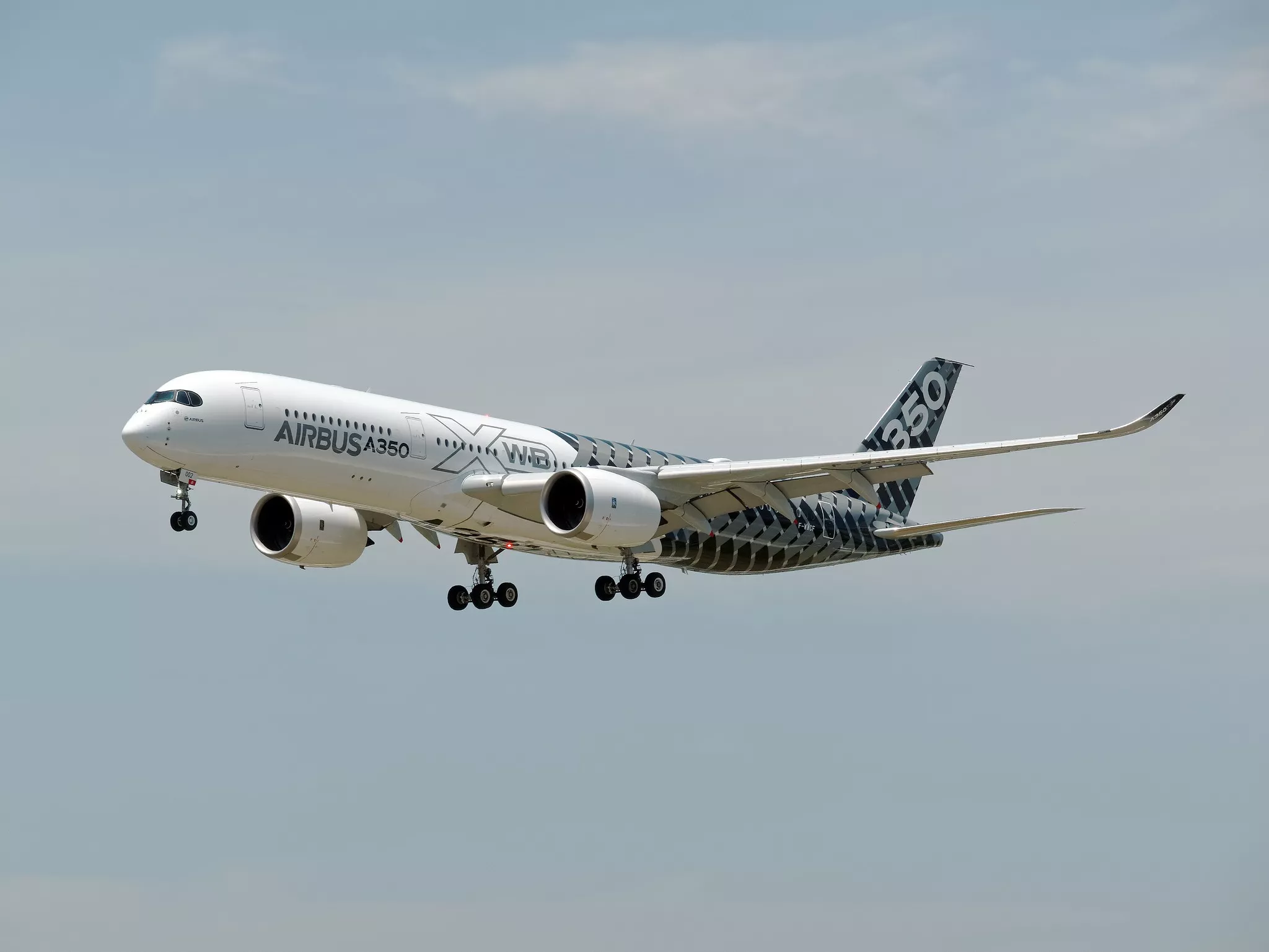 A Airbus A350-900 in service