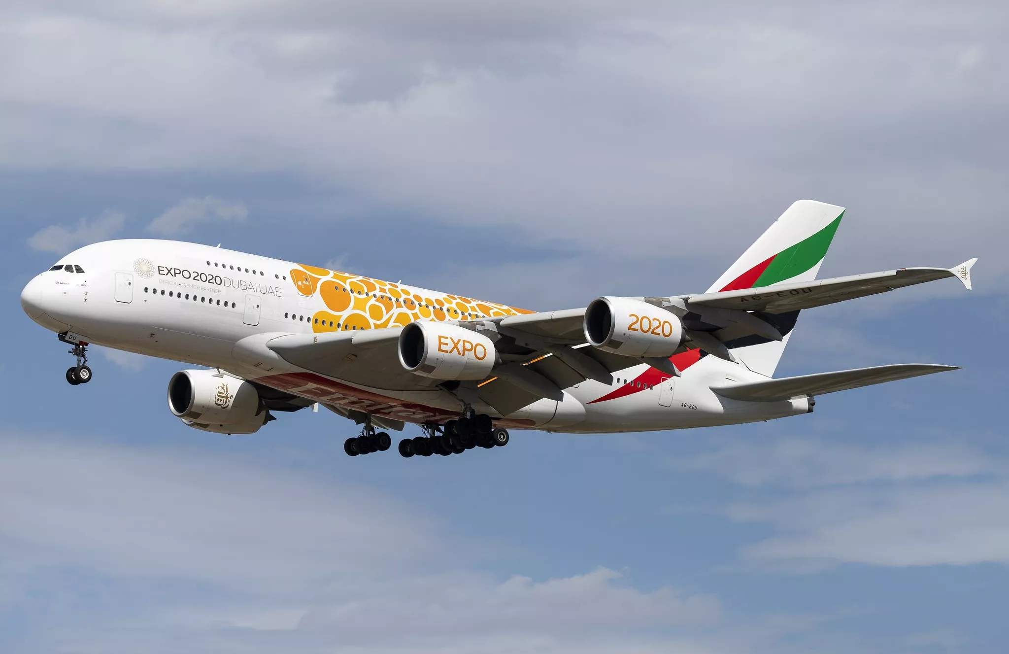 A Airbus A380-800 in service