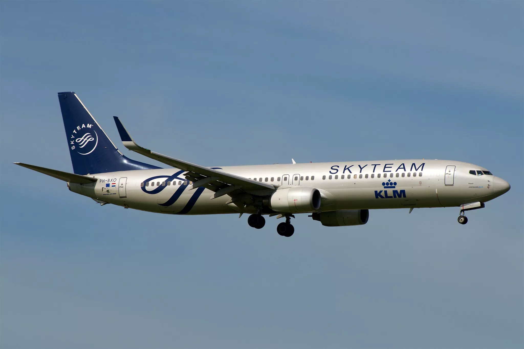 A Boeing 737-900 in service