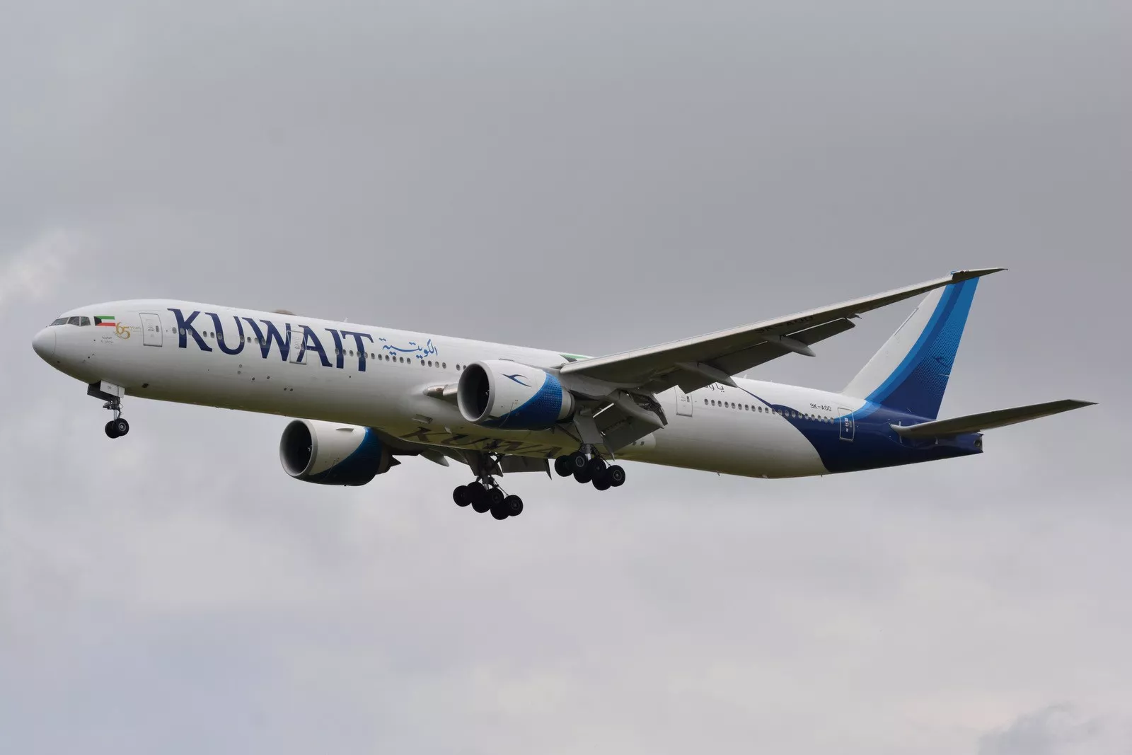 A Boeing 777-300 in service