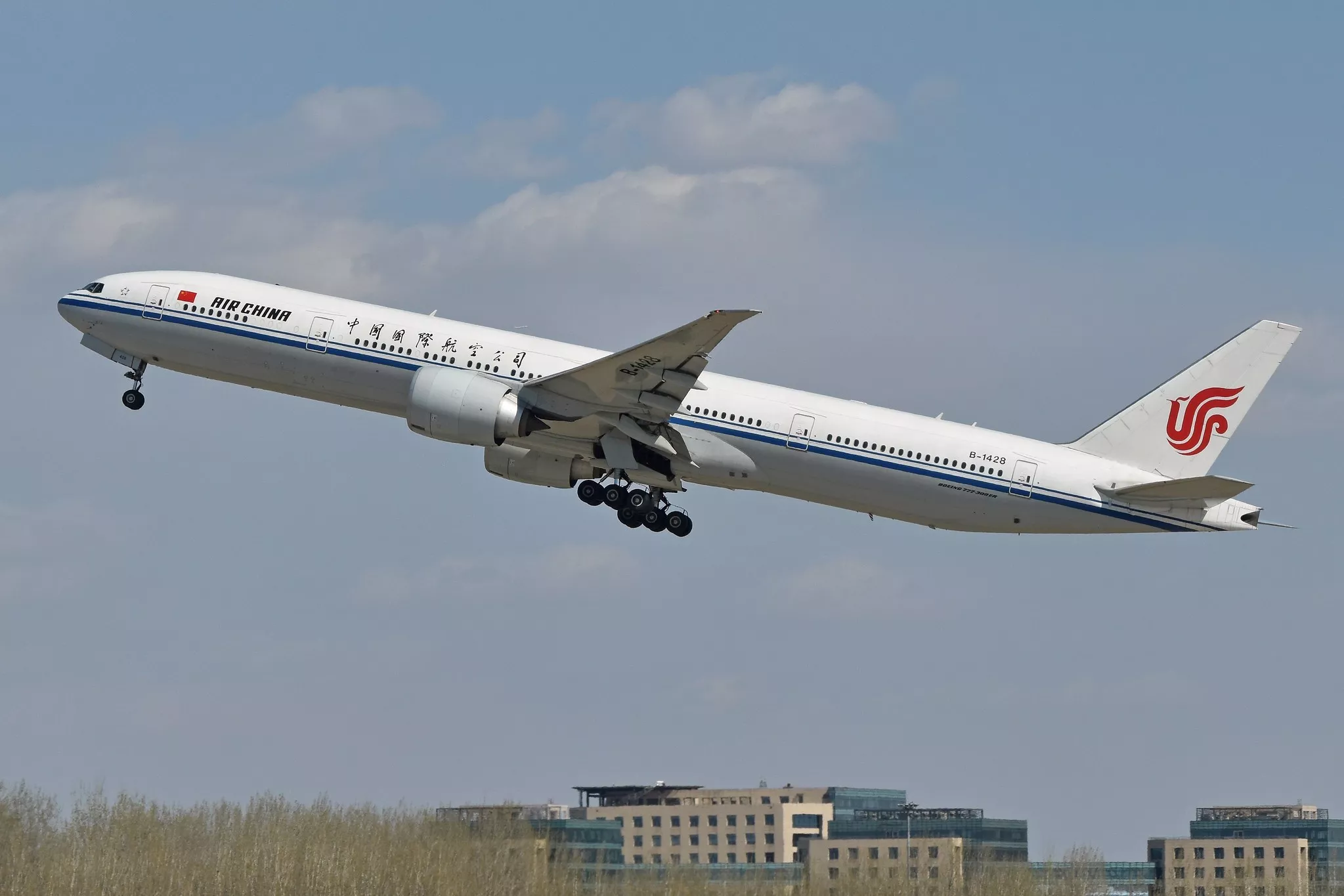 A Boeing 777-300ER in service