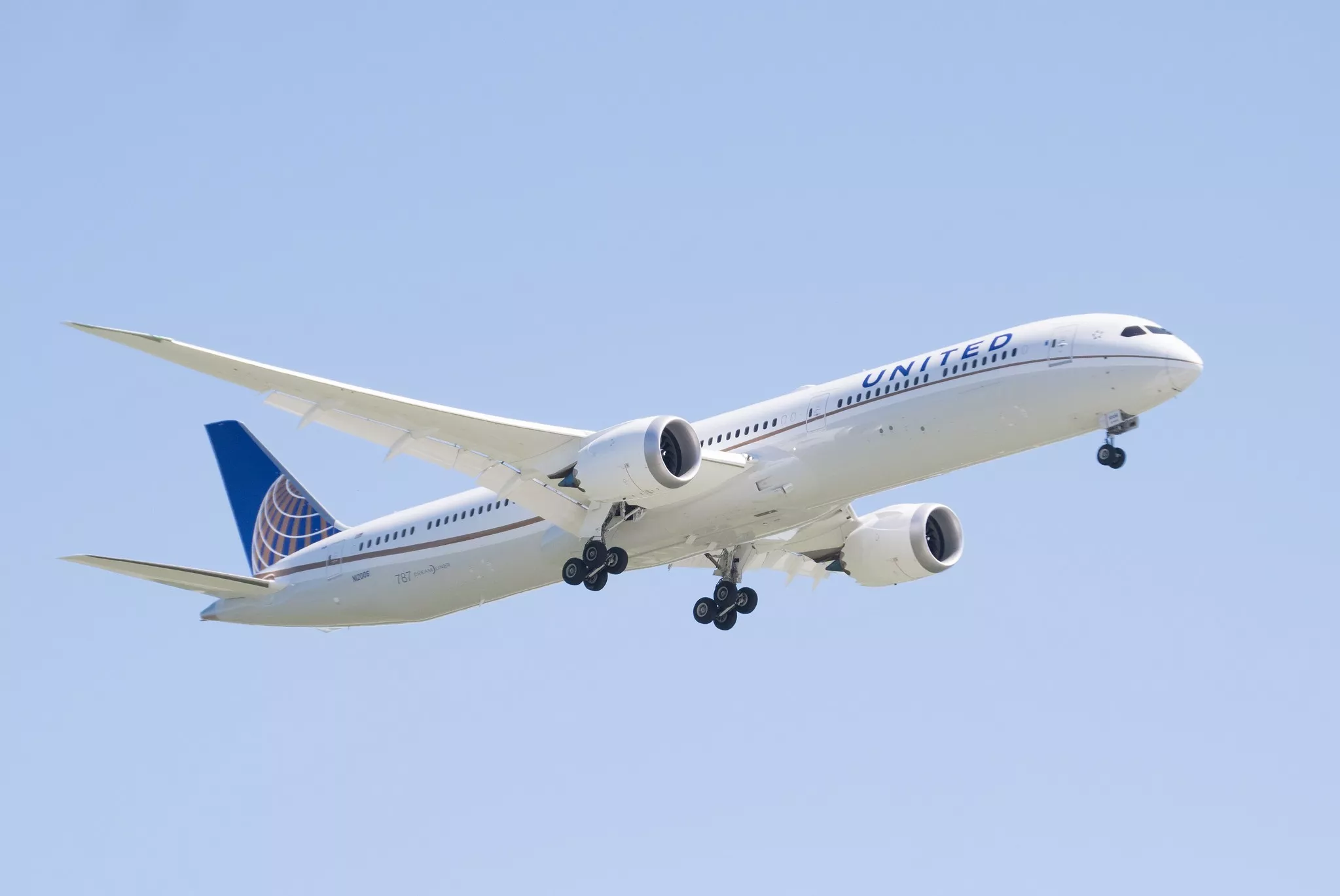 A Boeing 787-10 Dreamliner in service