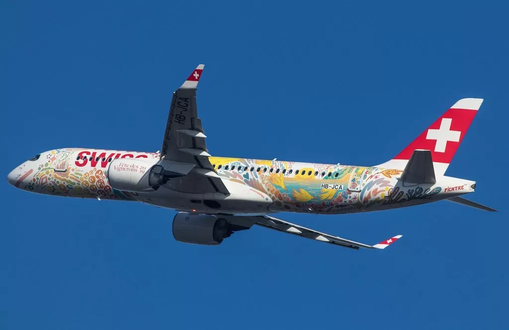 A Airbus A220-300 in service